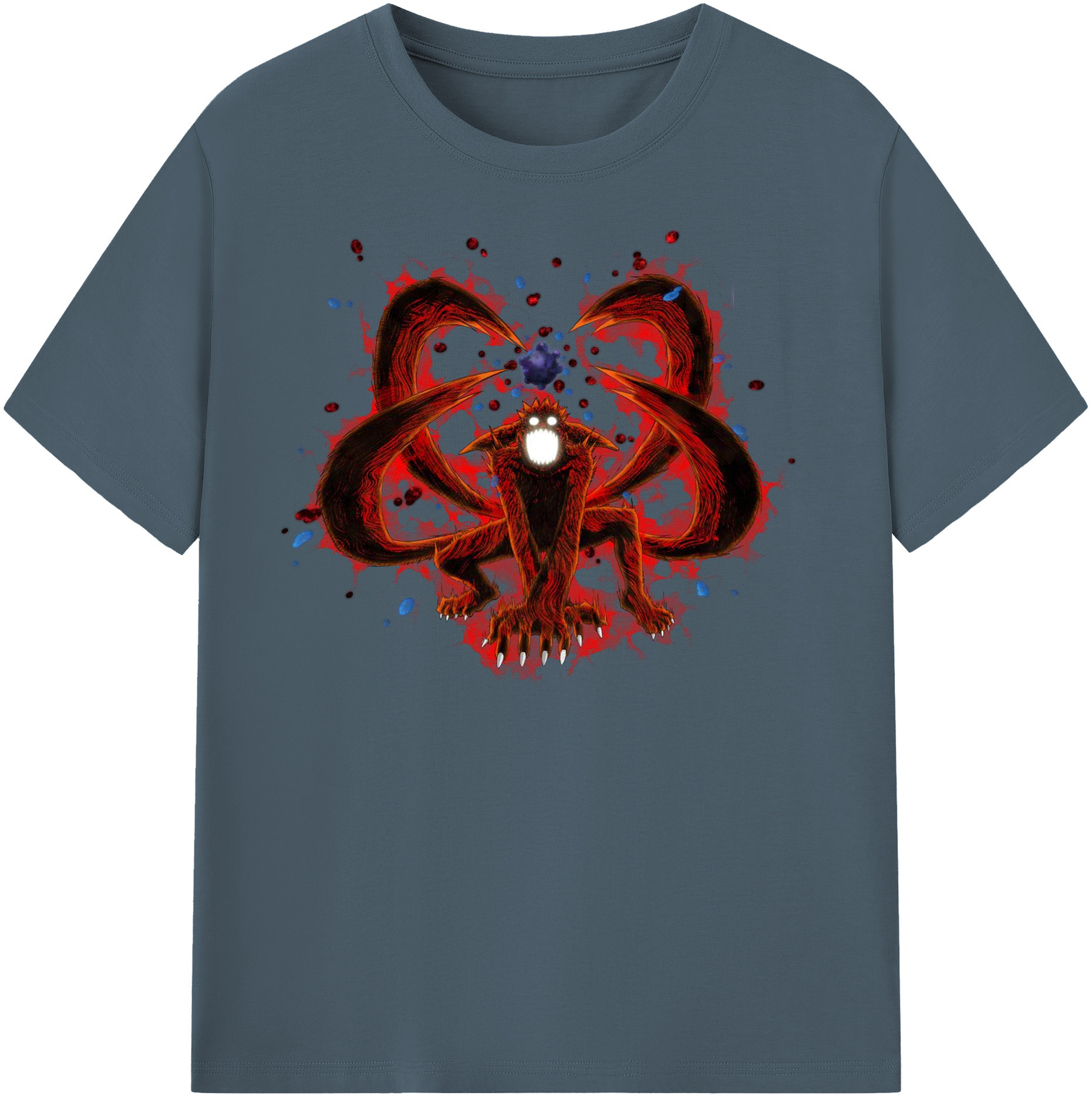 （画像用） NARUTO -ナルト- うずまき ナルト Uzumaki Naruto 綿100％半袖Tシャツ（フロントプリント）